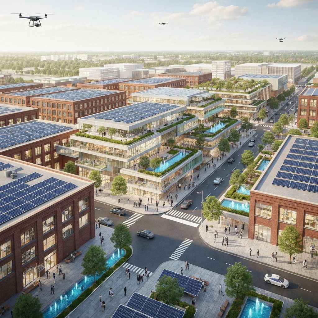 Detroit Packard Plant 2031 vision - transformed AI renaissance campus